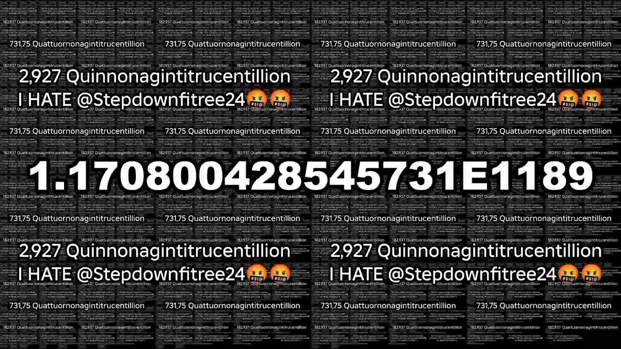 SLAM THE TABLE OVER 3 QUADRINGENTILLION TIMES REACHED!!!