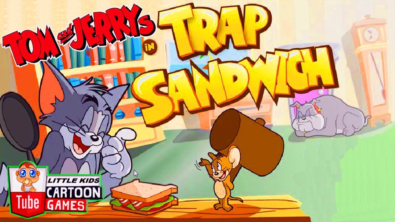 Том и Джерри - Том и Джерри в ловушке сэндвич. Игры Fun Tom и Jerry 2017. Детские игры