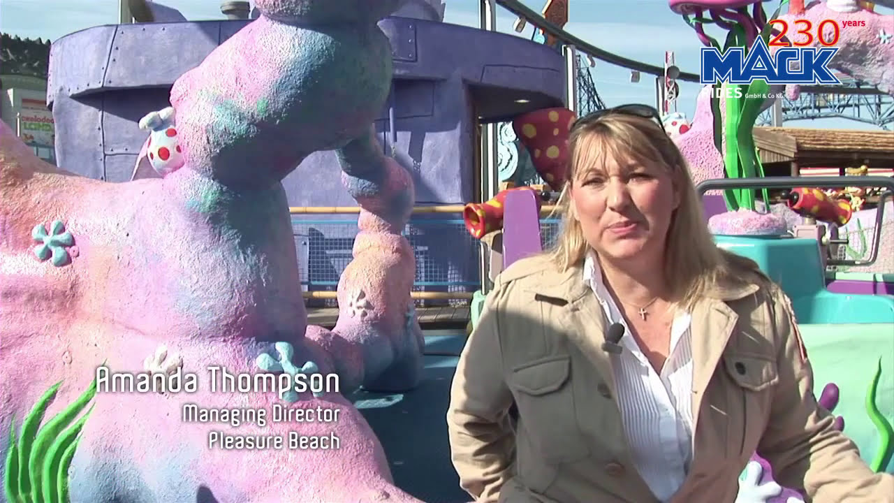 💦 SpongeBob Splash Bash 💦 at Blackpool Pleasure Beach, England a Mack Rides Twist 'n' Splash