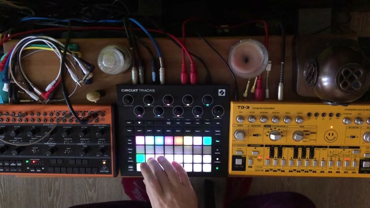 Goa Psy Trance on Behringer Crave, TD-3 and Novation Circuit Tracks