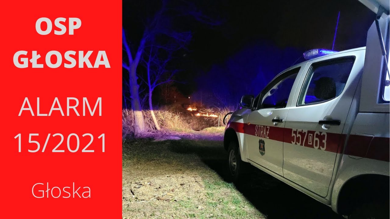 OSP Głoska - 15/2021 Pożar suchych traw Głoska