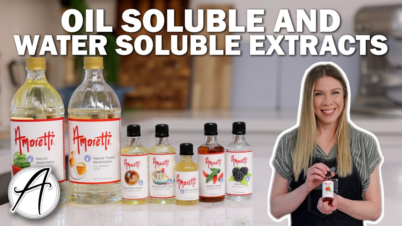 Oil Soluble vs. Water Soluble Amoretti Extracts