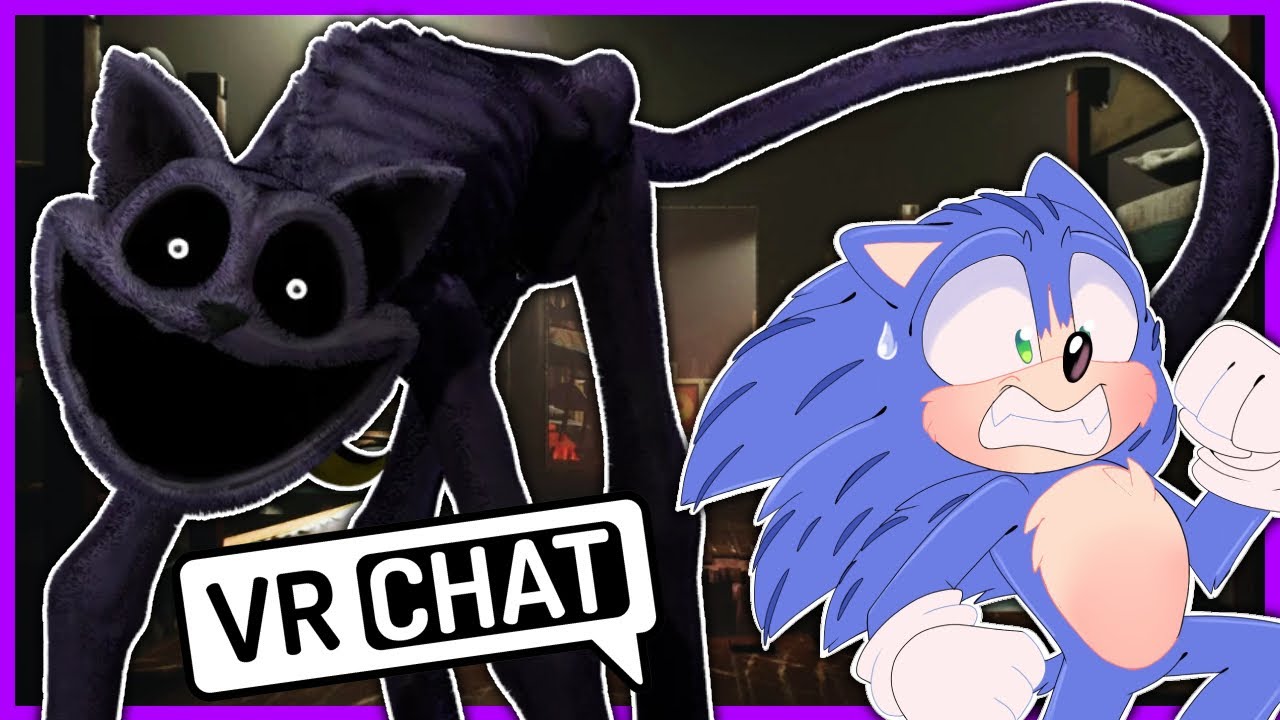 Соник из фильма встречает CatNap в VRCHAT!!