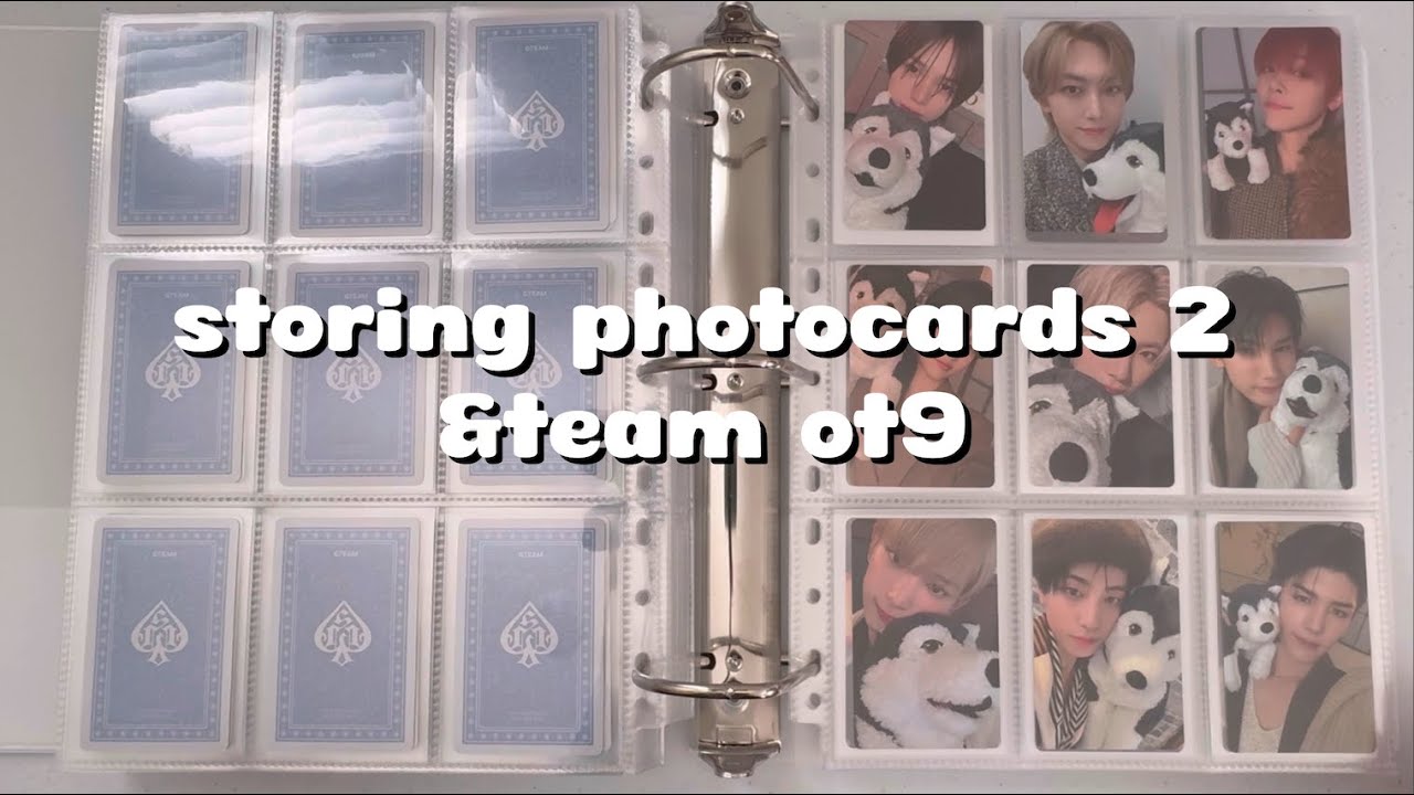 storing new photocards 2 | &team ot9 ― ⏾