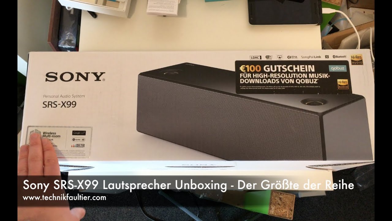 Sony SRS-X99 Lautsprecher Unboxing - Der Größte der Reihe
