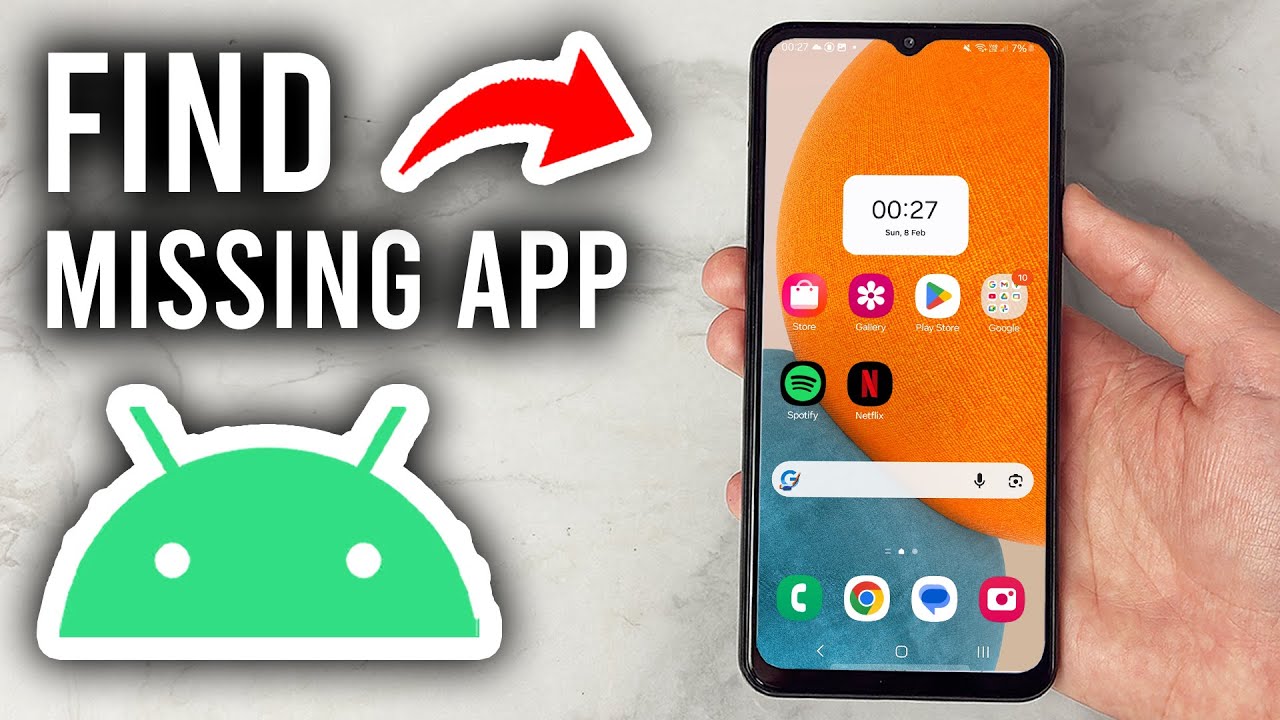 How To Find Missing App Icon On Android Phone Home Screen - Step By Step