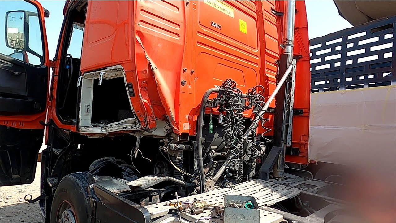Volvo Truck Cabin Accident Repair | One Side Restoration & Rebuild | Truck Body Work & Painting |