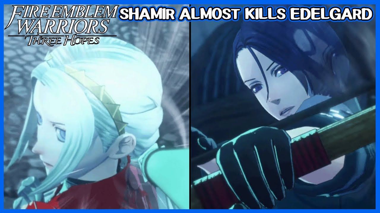 Shamir almost kills Edelgard cutscene - Fire Emblem Warriors Three Hopes