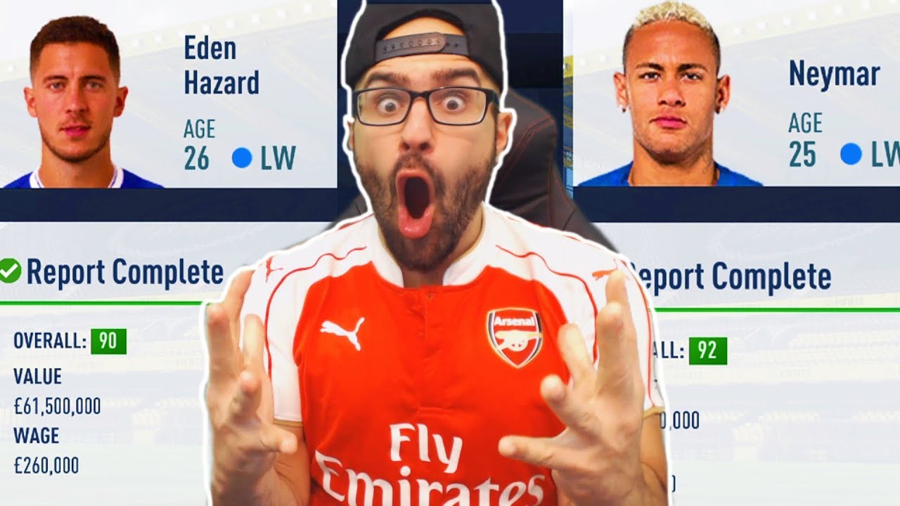 INSANE SIGNING INC NEYMAR OR HAZARD!! - FIFA 17 ARSENAL CAREER MODE #08