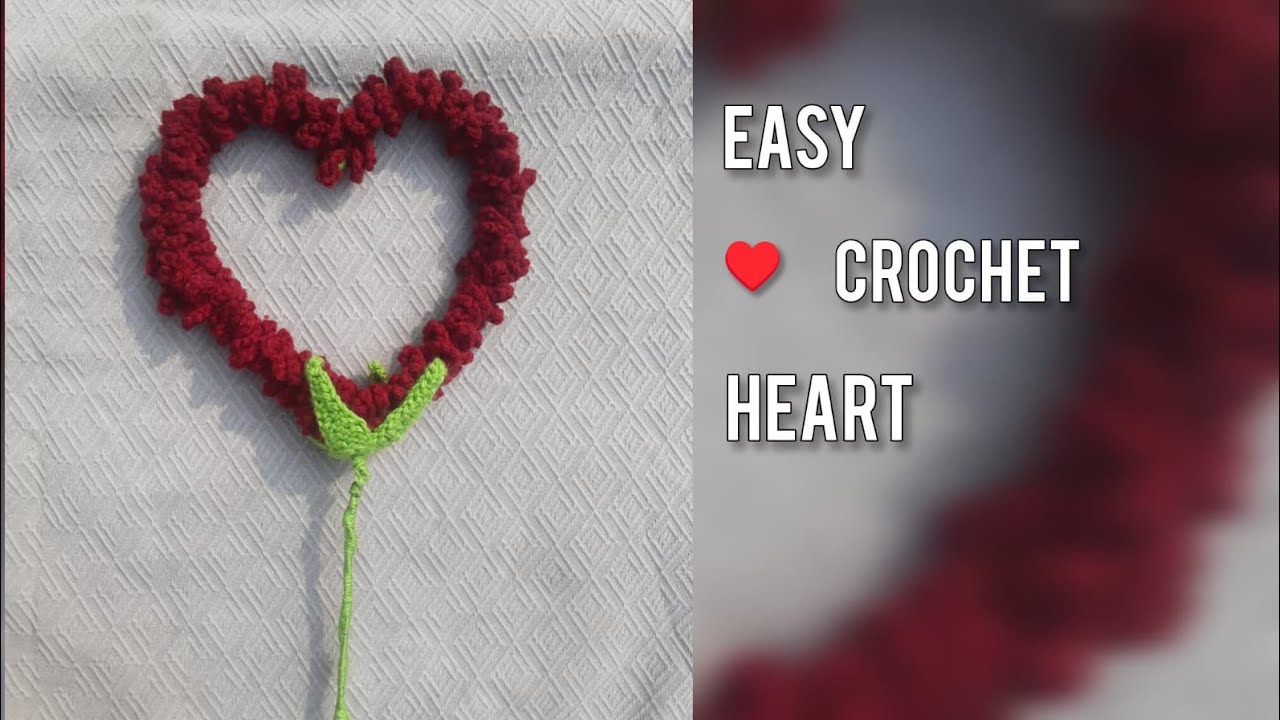 Easy Crochet Heart 🌹 | Step by Step for Beginners