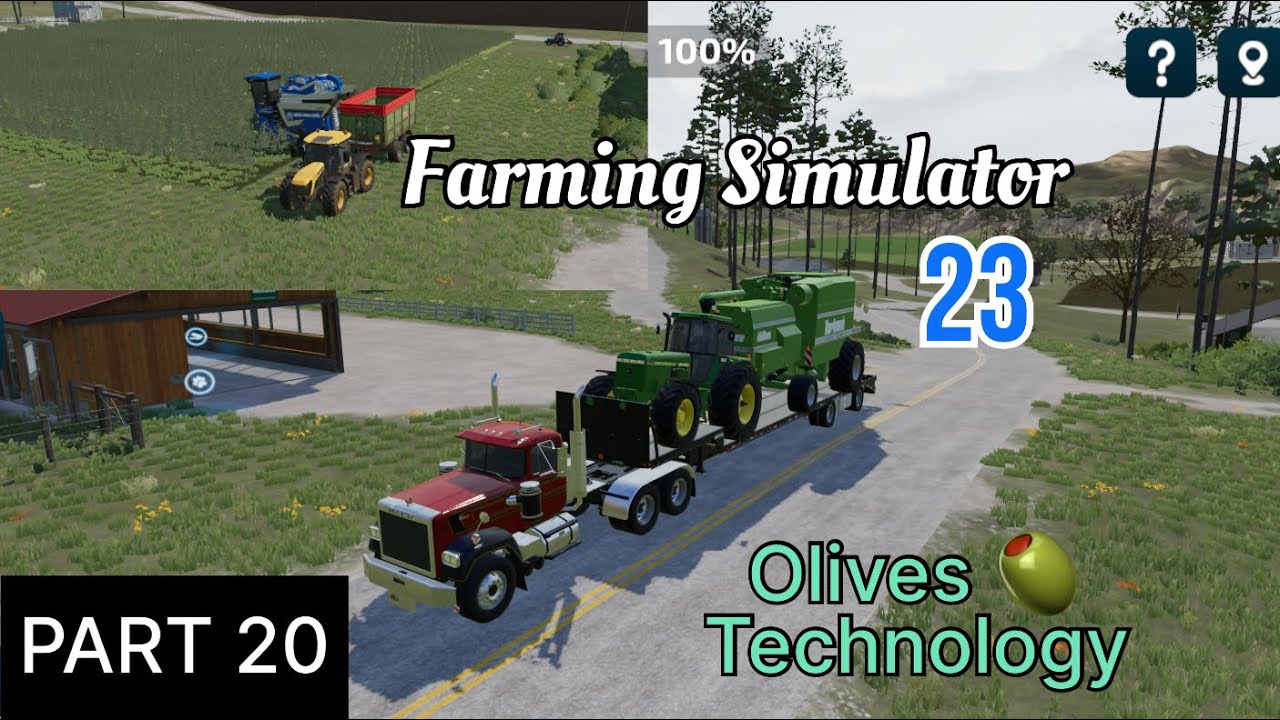 How to grow and Harvest Olives 🫒 ||Olives Technology ||FS23 mobile #Part20 @GamerThirst