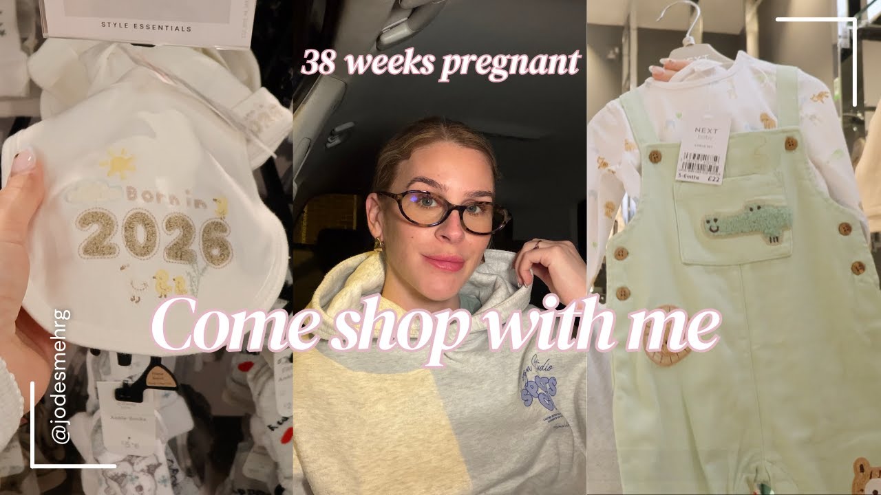 PREGNANCY SHOPPING | third trimester + Next + Tesco + baby clothes + gift ideas