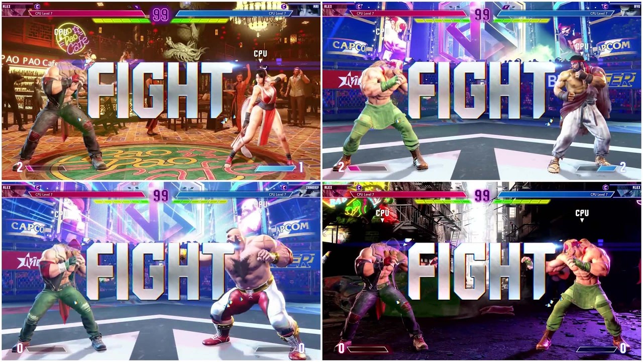 Street Fighter 6 - LVL 7 CPU Alex Gameplay