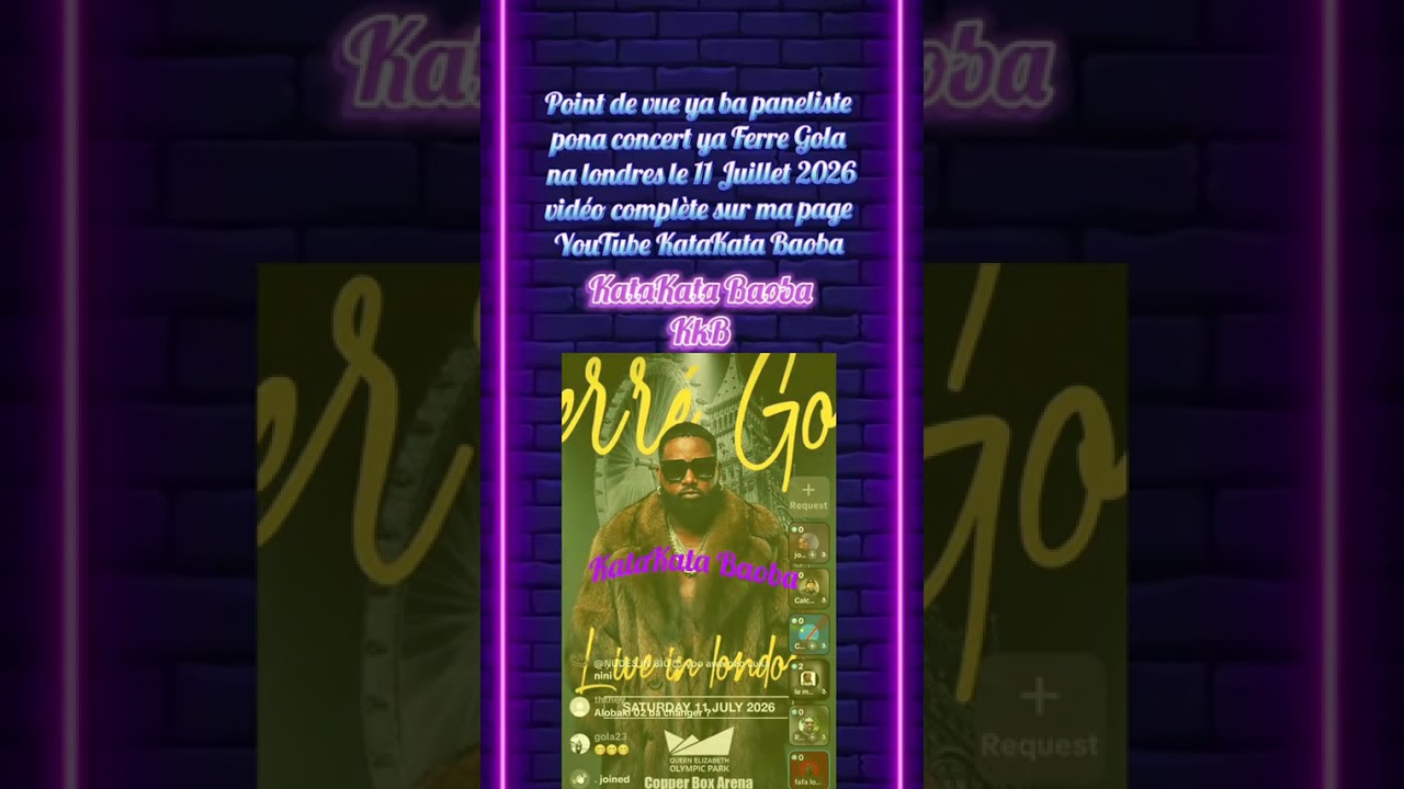 POINT DE VUE YA BA PANELISTE SUR CONCERT YA FERRE GOLA NA LONDRES 