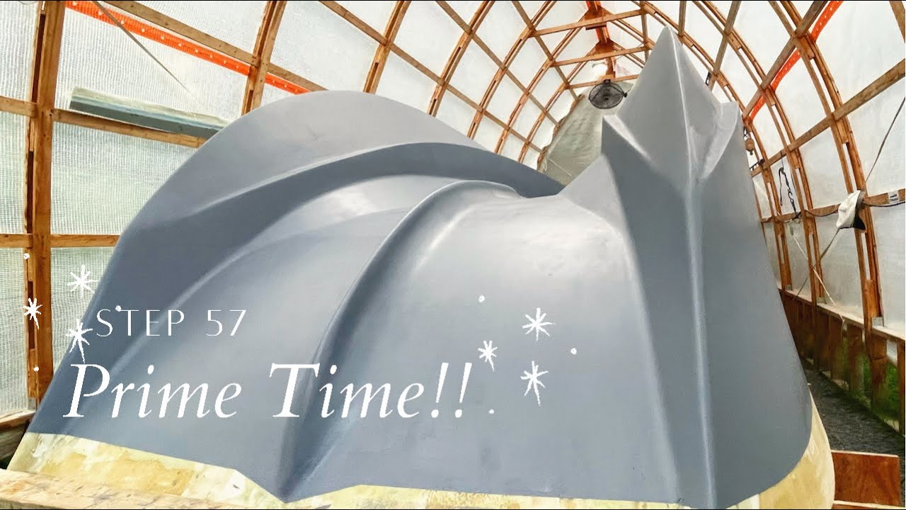 Step 57: PRIME TIME!  Total Protect Primer- The Hull is Looking Good!! POWER CATAMARAN BUILD SERIES