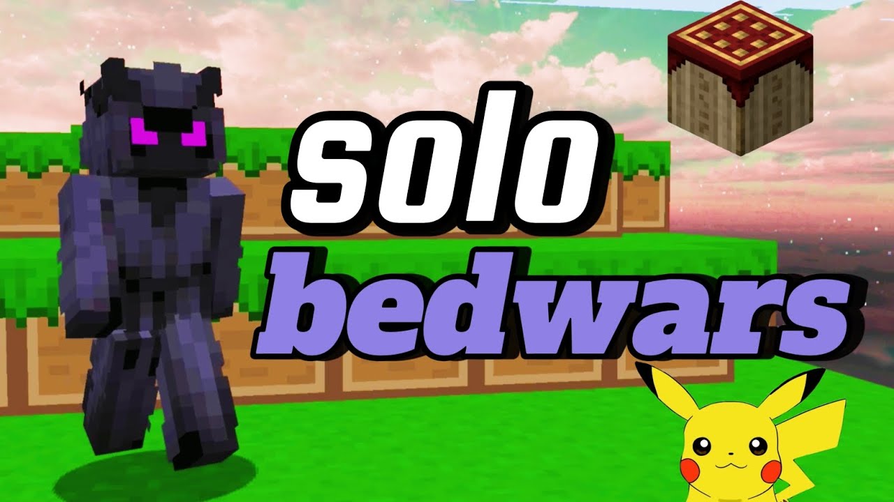 Solo bedwars on pika-network in pojavlauncher (pro gameplay)