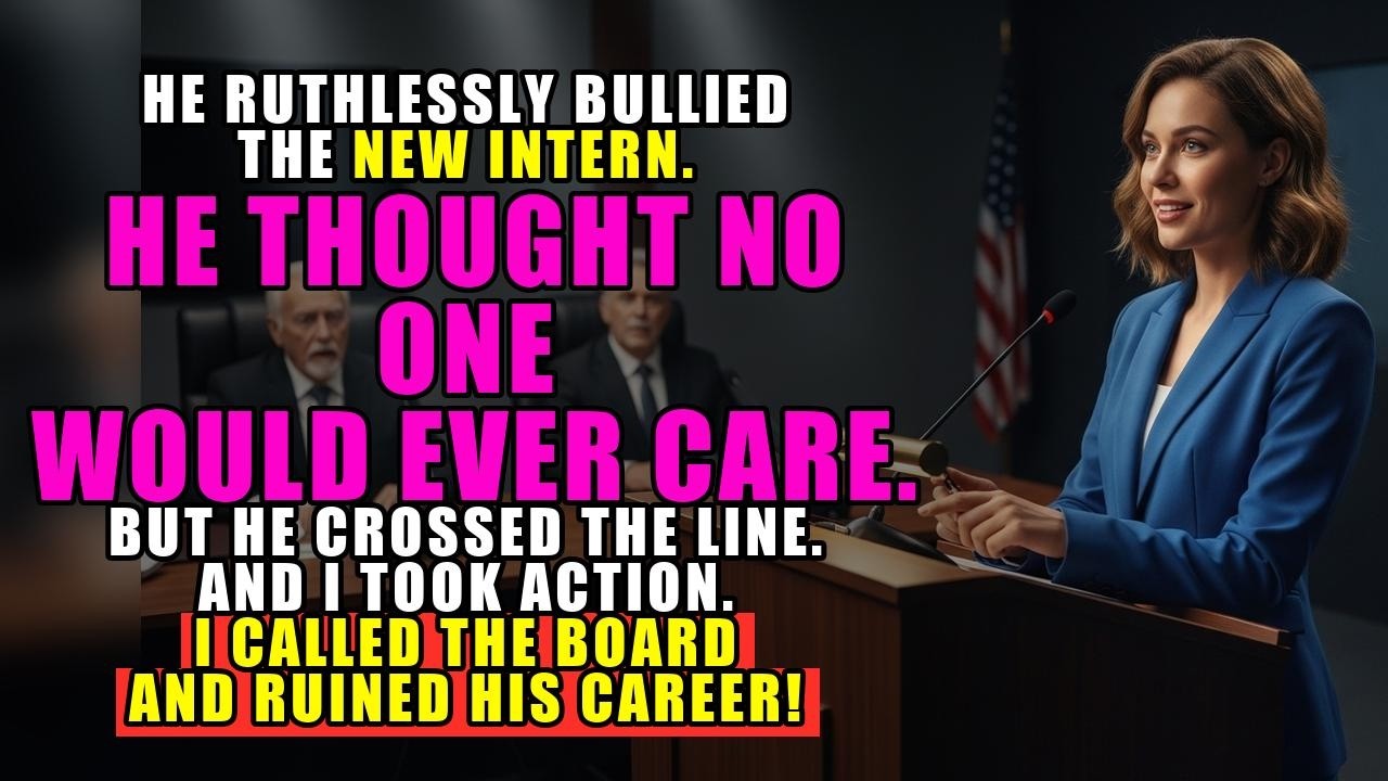 Bullied the Intern I Called an Emergency Board Meeting and RUINED His Career