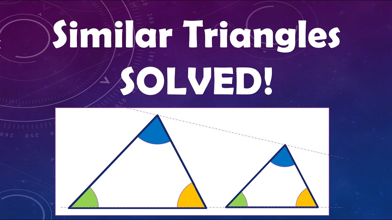 Similar Triangles Made Easy! Math Trick for Finding Missing Sides & Angles