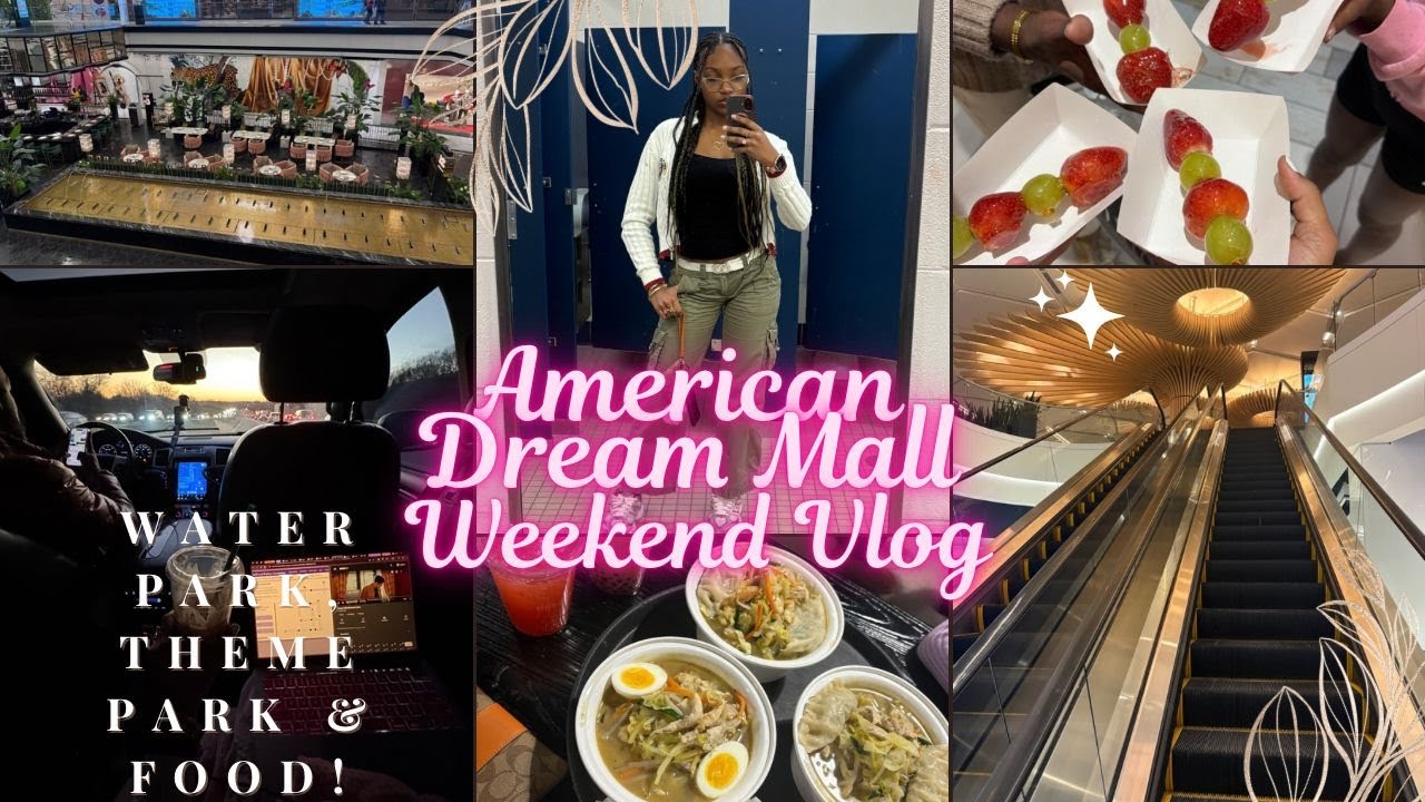 American Dream Mall Weekend Vlog | Water Park, Theme Park & Food!