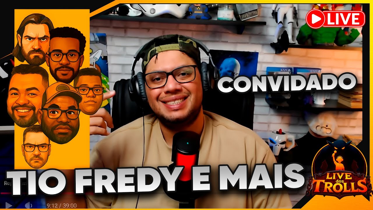 PROCESSOS DA LIGA NERDOLA E TIO FREDY RESPONDE - LIVE DOS TROLS #029