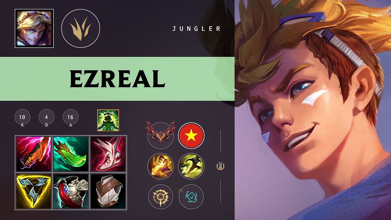 Ezreal Jungle vs Naafiri - VN Grandmaster Patch 26.10