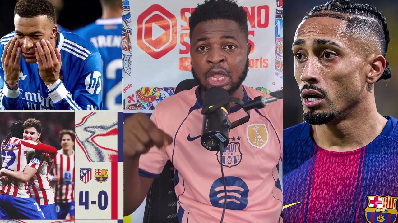 Mbappé  Resumes Training|  Aftermath Atlético 4-0 Barça| Sack Hansi flick says ...