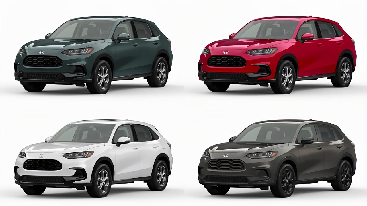 All New 2023 HONDA HR-V Colors comparison (official ones)