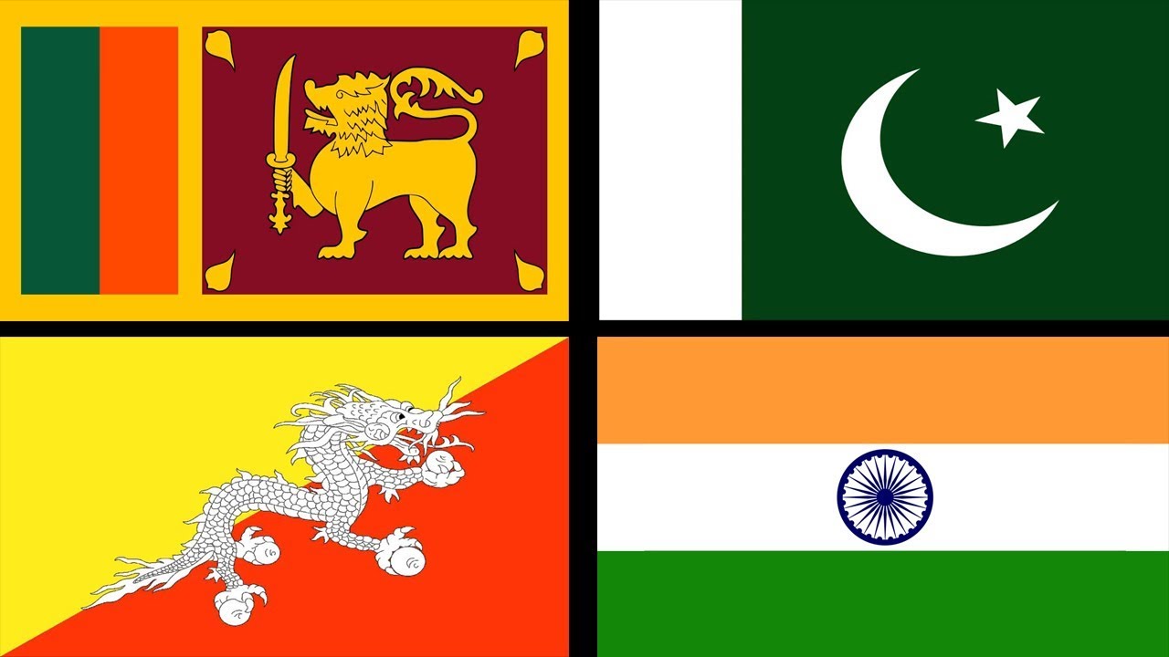 Banderas del Mundo - Asia del Sur - Asia Meridional - Sur de Asia - Canal Block 6