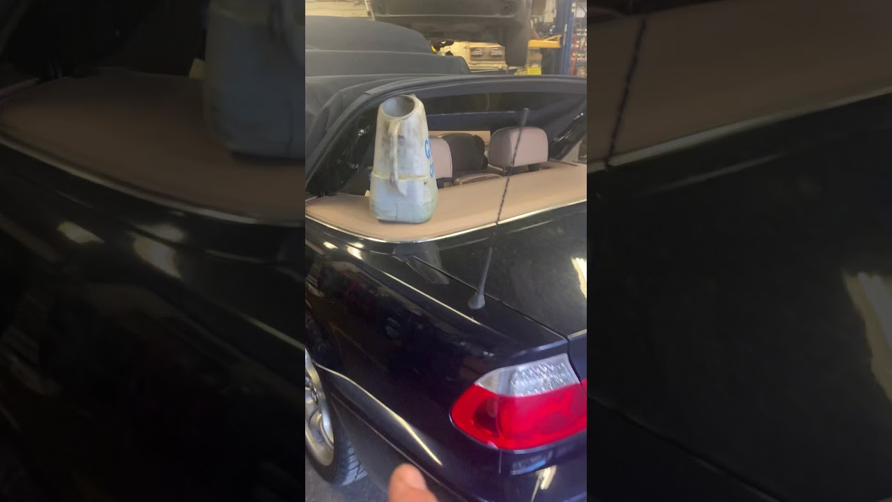 BMW e46 2001 330 convertible top cowl lock not opening or closing