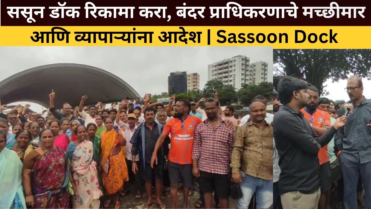 ससून डॉक रिकामा करा, बंदर प्राधिकरणाचे मच्छीमार आणि व्यापाऱ्यांना आदेश | Sassoon Dock | Mumbai |News