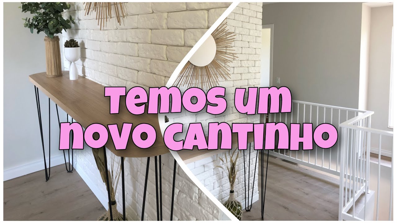 PAREDE DE TIJOLINHOS | FIZEMOS UM APARADOR | UM NOVO CANTINHO | FAÇA VOCÊ MESMO #decor