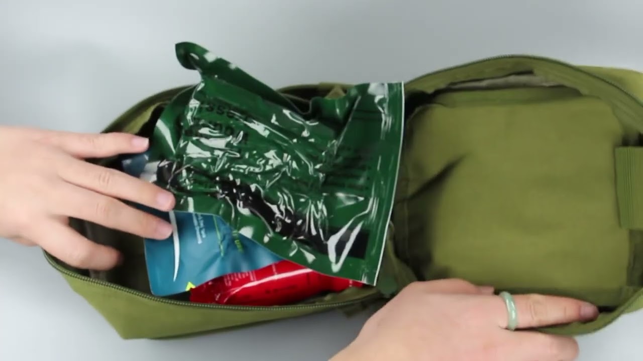 IFAK Bag Pouch Green Tactical First Aid Kit Medical Supplies Bag For Outdoor Camping