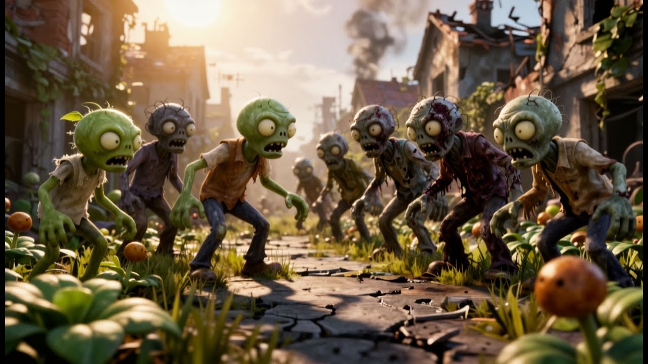 ЭТО НЕ ШУТКА! В НАШЕМ ДОМЕ ЗОМБИ! В PLANT VS ZOMBIE |1 Часть|