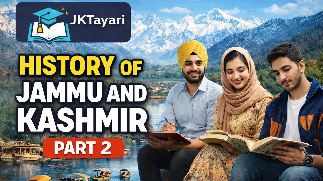 History of Jammu and Kashmir Part 2 | JKSSB | JKP | FAA | Junior Assistant | History of Jammu 