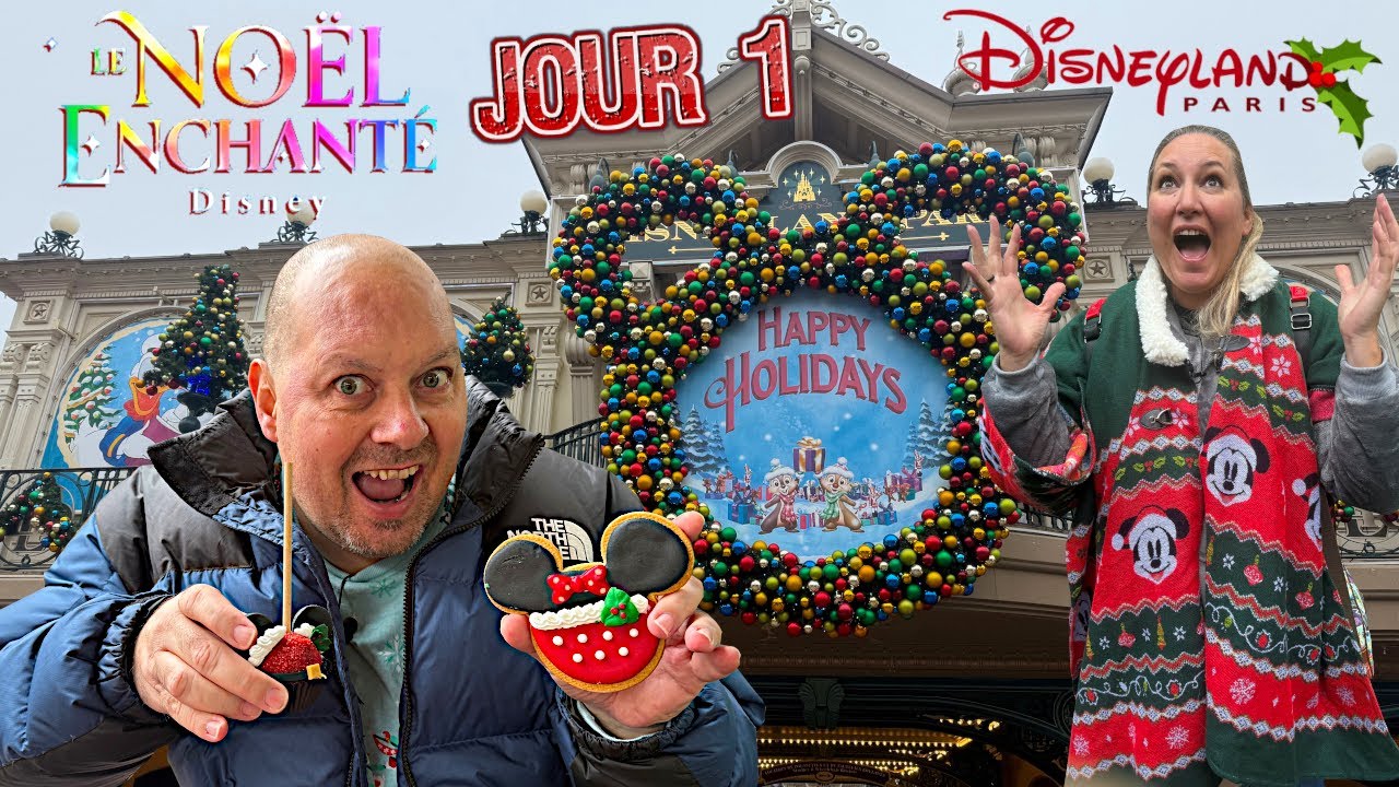 1ER JOUR DE LA SAISON DE NOEL A DISNEYLAND PARIS - FOOD NOEL - PARADE DE NOEL