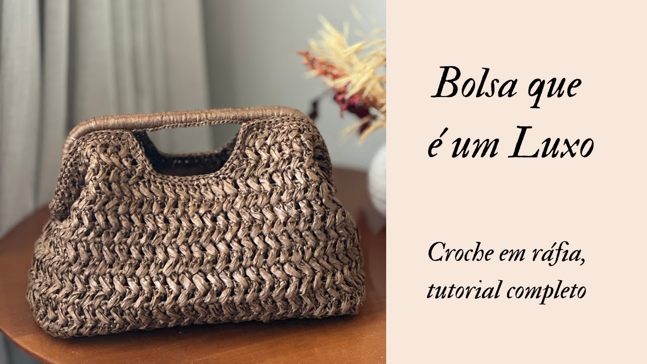 Bolsa de Crochê com Rafia: Tendência do Verão