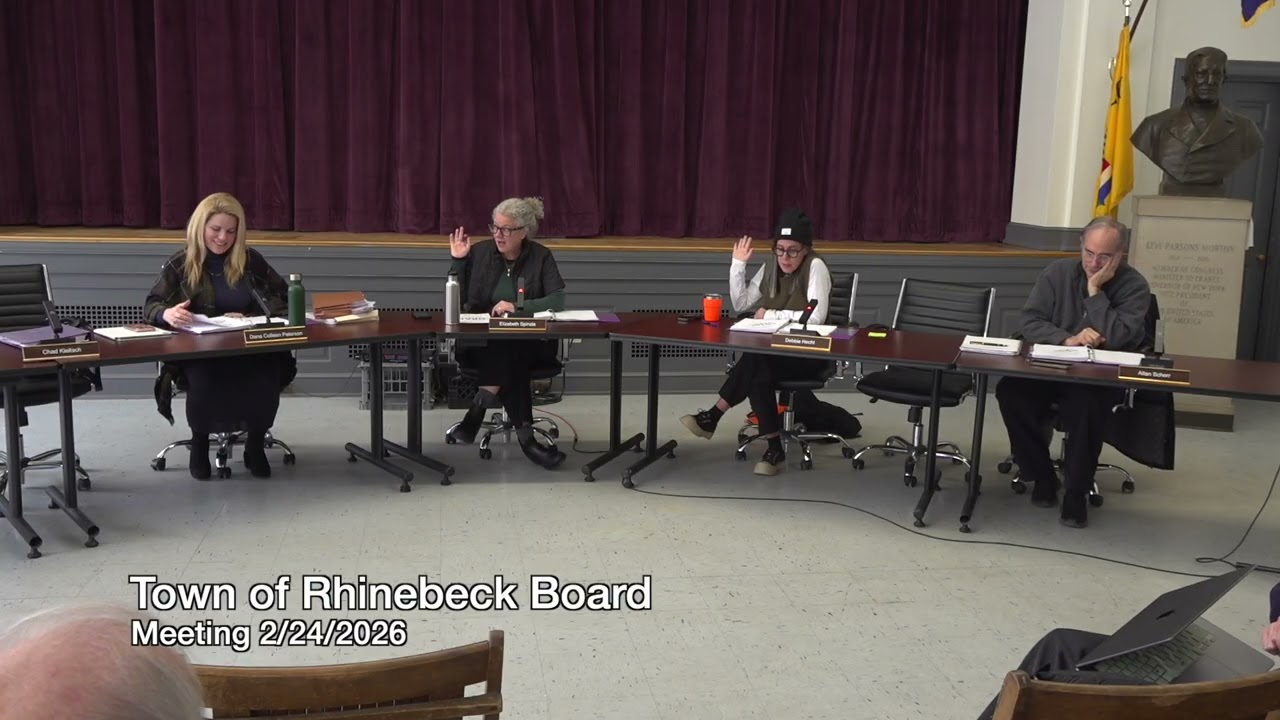Rhinebeck Town Board Meeting 2-24-2026