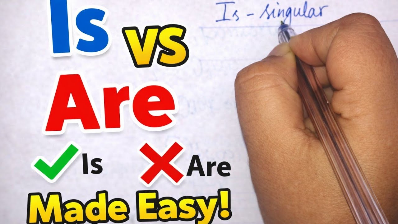 Is vs Are | English Grammar Rules with easy examples | Learn English 