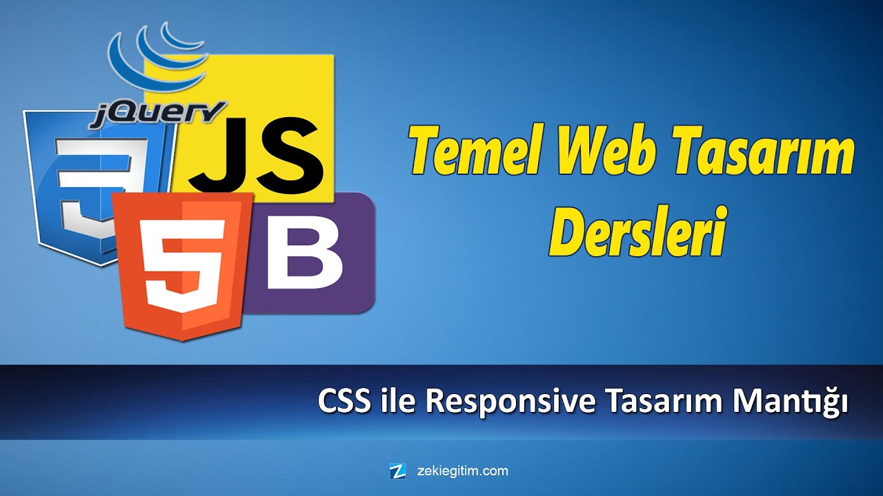 CSS ile Responsive Tasarım Mantığı - WEB TASARIM DERSLERİ #44