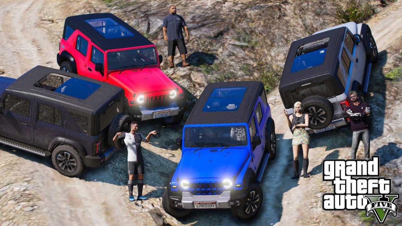 GTA 5 : OFF-ROAD TRIP WITH THAR ROXX 2024 !! CHRISTIANO RONALDO | WEB SERIES മലയാളം #545