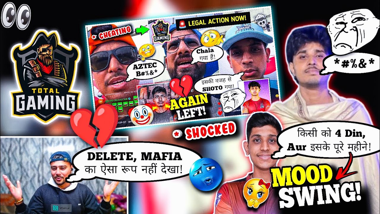 🚨 HUNT PAAJI Fully Shocked on DELETE, MAFIA Trolling IQ in AZTEC Left TG Matter! 🤯😅😈😁😡