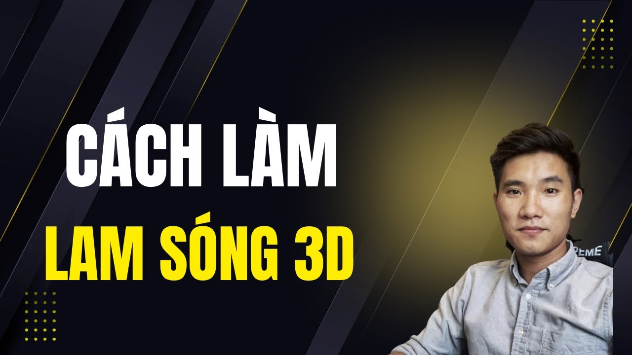 Cách vẽ và setup dao chạy lam sóng 3D