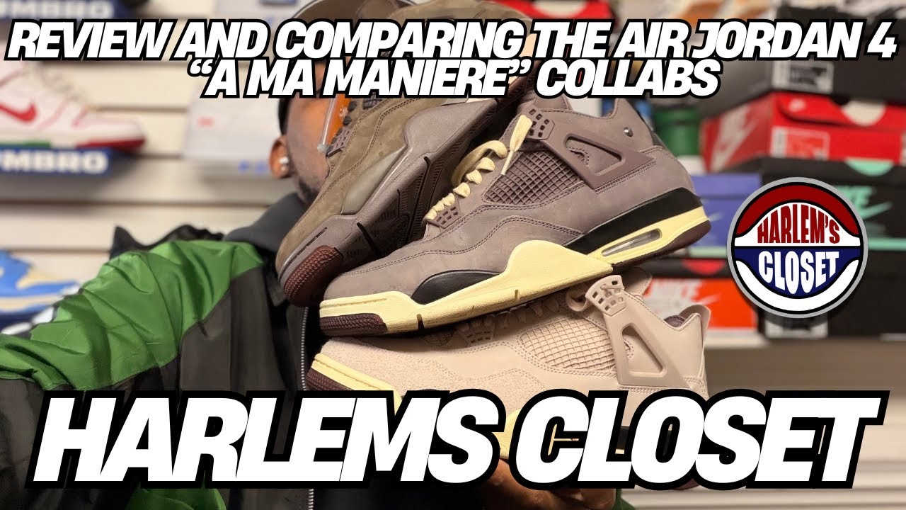 Сравнение всех трех коллабораций Air Jordan 4 A Ma Maniére 👟 | Полный сравнительный обзор ... HAR...