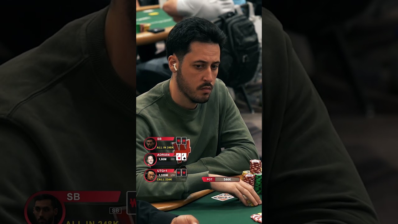 M&ecirc;me sous pression, Adri&aacute;n Mateos ne vacille pas.  #poker #holdem #dltdp #wsop