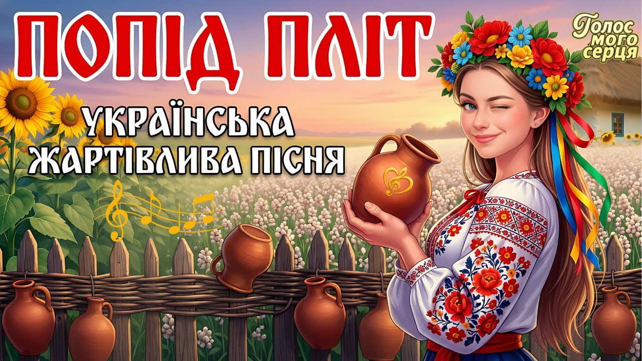 ПОПІД ПЛІТ — Українська жартівлива пісня | Голос мого серця
