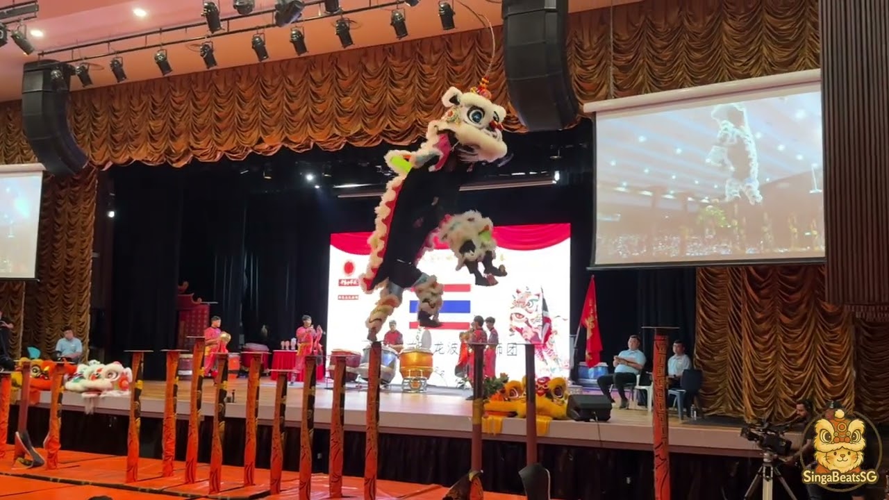 [4K] 泰国惹兰祿龙波澎龙狮团 Team Relan Thailand @ 🇸🇬 Chinatown Lion Dance Competition 08.02.26