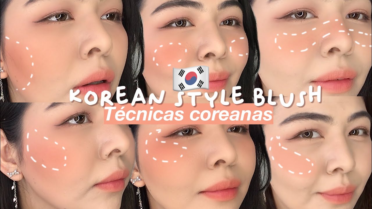 🇰🇷 6 FORMAS DE APLICAR RUBOR /BLUSH ESTILO COREANO paso a paso | Transforma tu cara 😳
