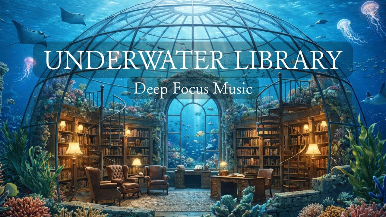 Deep Focus Underwater Library - Relaxing Piano Music for Study & Work