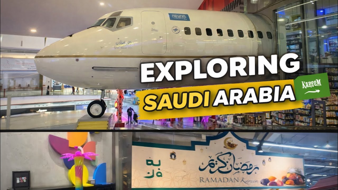 This Mall Has an Airplane Inside! ✈️😱 | Exploring Saudi Arabia 🇸🇦
