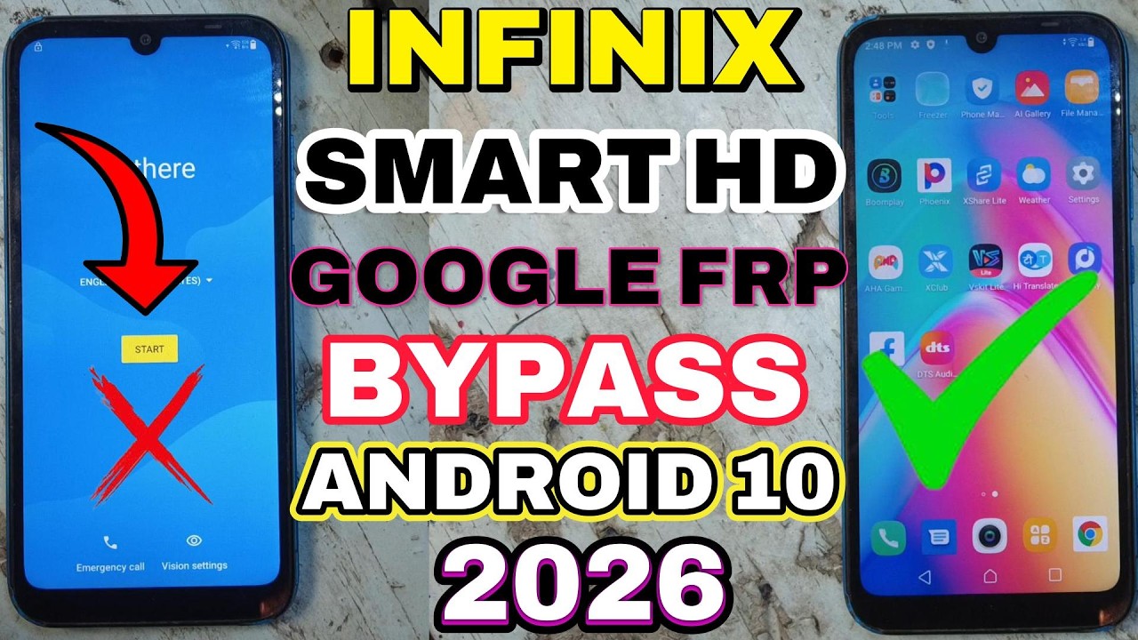 Infinix SMART HD X612 FRP BYPASS Without Pc 2026 Infinix SMART HD Google Lock Bypass STEWART#RTX